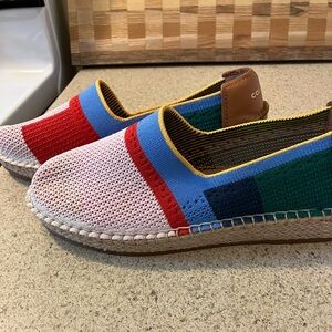 Colorful Striped Espadrilles Women’s size 7 NWOT